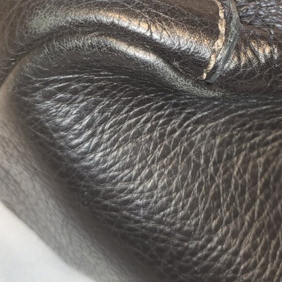 Vintage Fossil Emerson Bag Hobo Crossbody Black Pebble Leather Shoulder Bag Hand - Picture 16 of 16